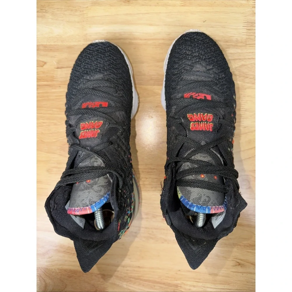 Nike Lebron 17 James Gang Knitposite Basketball Sneakers Shoes BQ3177-005 7.5 - Picture 6 of 12